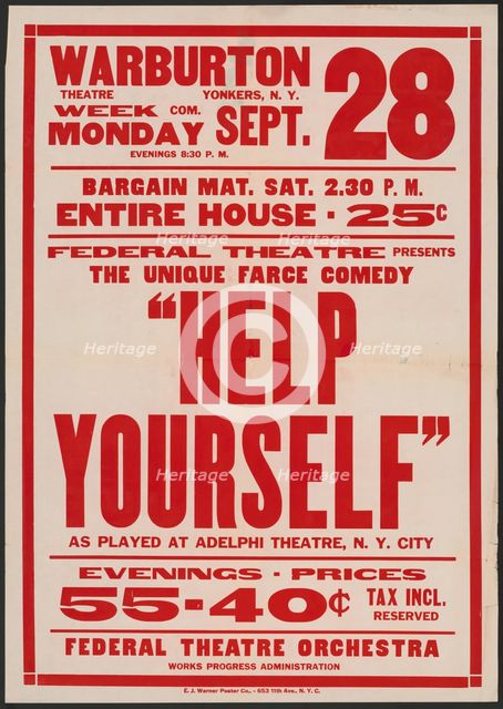 Help Yourself, Yonkers, NY, [193-]. Creator: Unknown.