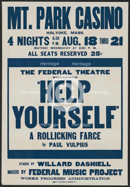 Help Yourself, Holyoke, MA, [193-]. Creator: Unknown.