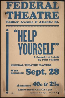 Help Yourself, Seattle, WA, 1937. Creator: Unknown