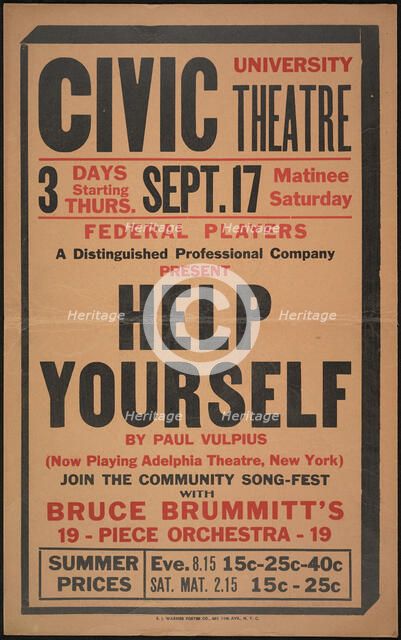 Help Yourself, Syracuse, NY, 1936. Creator: Unknown.