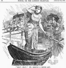 "Help! Help!" or, Wanted a Water Act 1883. Creator: Unknown