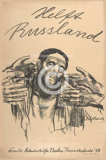 Help Russia, 1921. Creator: Kollwitz, Käthe (1867-1945).