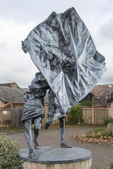 Help sculpture by Frederick Edward McWilliam, St John's Walk, Old Harlow, Essex, 2015 Artist: Steven Baker