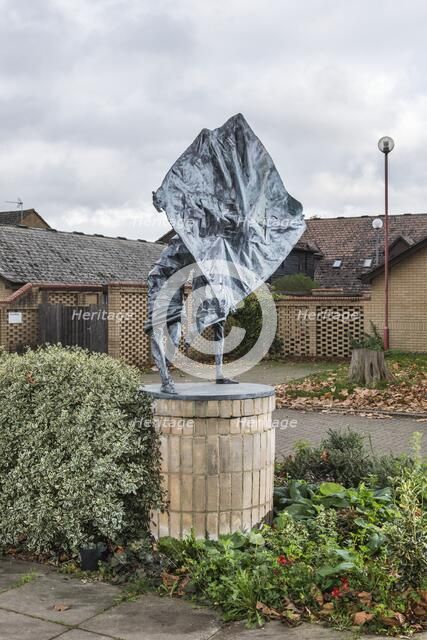 'Help', sculpture by Frederick Edward McWilliam, St John's Walk, Old Harlow, Essex, 2015 Artist: Steven Baker.