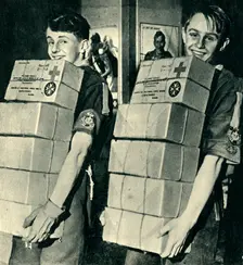 Helping the Prisoners of War Parcels Scheme 1944. Creator: Unknown