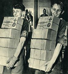 Helping the Prisoners of War Parcels Scheme 1944. Creator: Unknown