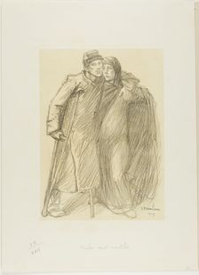 Helping the Wounded, 1915. Creator: Theophile Alexandre Steinlen