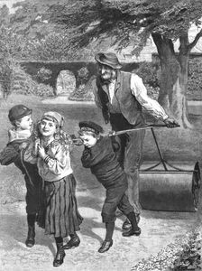 'Helping Gardener"; after Robert Barnes, R.W.S. 1890. Creator: Unknown