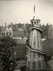 Helter skelter, Goose Fair, Market Place, Nottingham, Nottinghamshire, 1914. Creator: Unknown