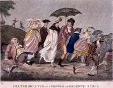 Helter Skelter - or a shower on Greenwich Hill London, 1798. Artist: Anon