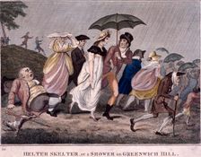 Helter Skelter - or a shower on Greenwich Hill London, 1798. Artist: Anon