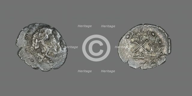 Hemidrachm (Coin) Depicting the God Zeus Amarios, 191-146 BCE. Creator: Unknown.