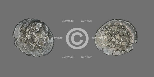 Hemidrachm (Coin) Depicting the God Zeus Amarios, 191-146 BCE. Creator: Unknown.