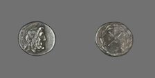 Hemidrachm (Coin) Depicting the God Zeus Amarios, 222-146 BCE. Creator: Unknown