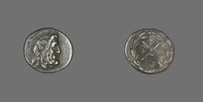 Hemidrachm (Coin) Depicting the God Zeus Amarios, 222-146 BCE. Creator: Unknown