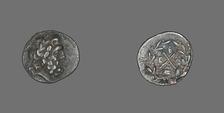 Hemidrachm (Coin) Depicting the God Zeus Amarios, 234-146 BCE. Creator: Unknown