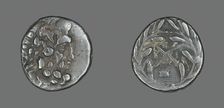 Hemidrachm (Coin) Depicting the God Zeus Amarios, 234-146 BCE. Creator: Unknown