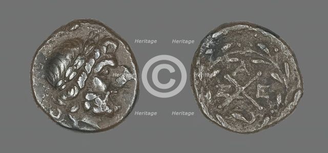 Hemidrachm (Coin) Depicting the God Zeus Amarios, 280-146 BCE. Creator: Unknown.