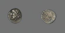 Hemidrachm (Coin) Depicting the God Zeus Amarios, 280-146 BCE. Creator: Unknown