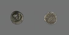Hemidrachm (Coin) Depicting the God Zeus Amarios, 280-146 BCE. Creator: Unknown