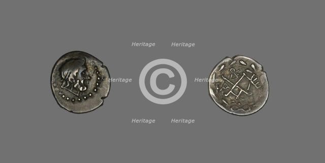 Hemidrachm (Coin) Depicting the God Zeus Amarios, 280-146 BCE. Creator: Unknown.