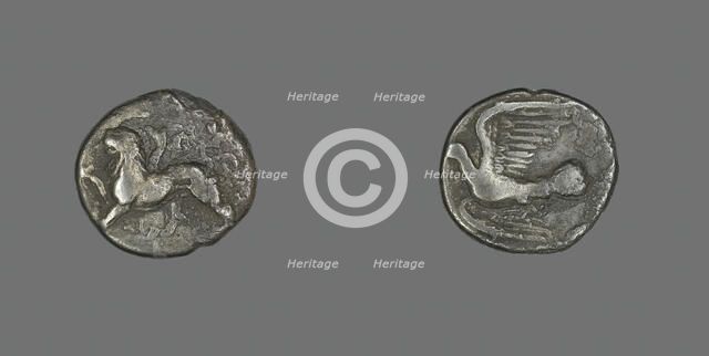 Hemidrachm (Coin) Depicting a Chimera, 400-300 BCE. Creator: Unknown.