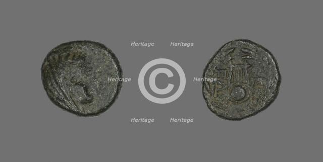 Hemidrachm (Coin) Depicting a Female Head, 146-27 BCE. Creator: Unknown.