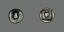 Hemidrachm (?) (Coin) Depicting a Shield, early 4th century BCE. Creator: Unknown