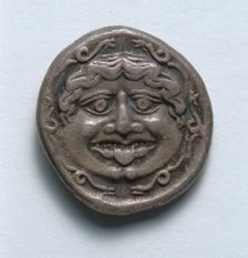Hemidrachma: Gorgoneion (obverse), c. 400 BC. Creator: Unknown