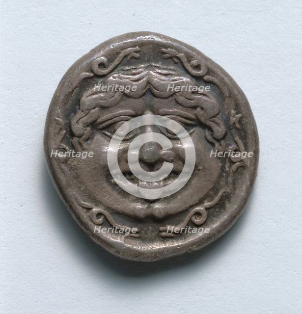 Hemidrachma: Gorgoneion (obverse), c. 400 BC. Creator: Unknown.