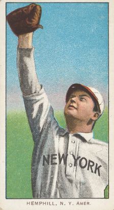 Hemphill, New York, American League, from the White Border series (T206) for the Americ..., 1909-11. Creator: American Tobacco Company