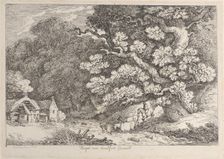 Hengar near Camelford, Cornwall, from "Views in Cornwall", ca. 1812., ca. 1812. Creator: Thomas Rowlandson