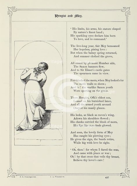 Hengist and Mey, 1844.  Creator: Joseph Lionel Williams.