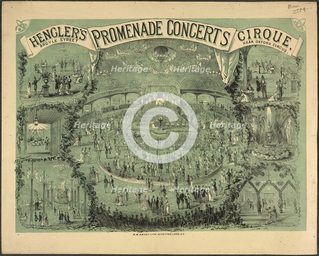 Henglers promenade concerts, c1880.  Creator: Unknown.