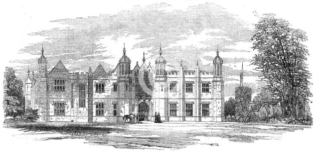 Hengrave Hall, Suffolk, the Seat of Sir Thomas R. Gage, Bart, 1854. Creator: Unknown.