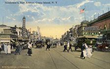 Henderson's, Surf Avenue, Coney Island, New York City, New York, USA, 1916