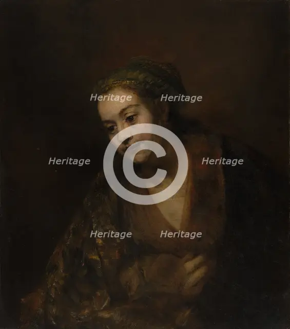 Hendrickje Stoffels (1626-1663), mid-1650s. Creator: Rembrandt Harmensz van Rijn.