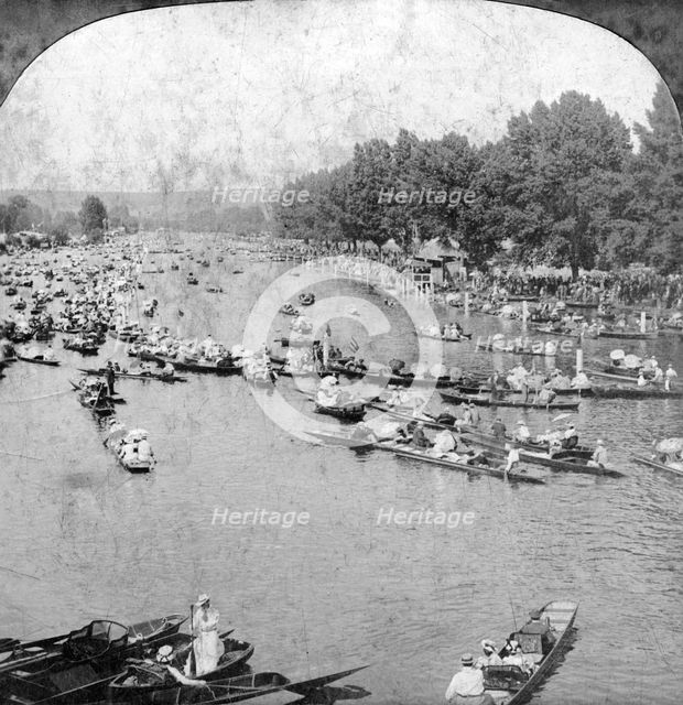 Henley Regatta, Henley-on-Thames, London, 1901.Artist: ME Wright