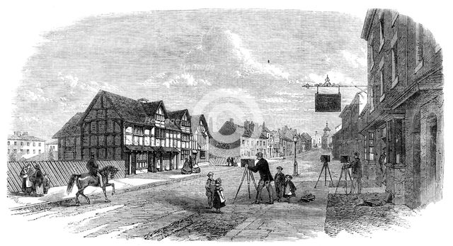 Henley-Street, Stratford-On-Avon, with Shakspeare's House, 1864. Creator: Unknown.