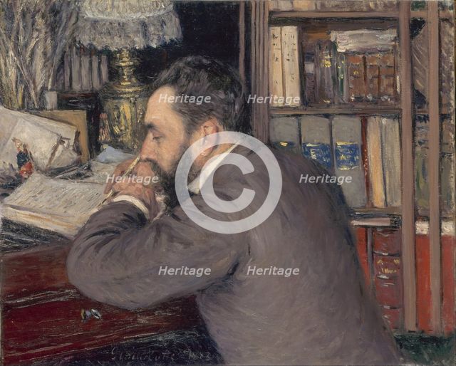 Henri Cordier (1849-1925), 1883. Artist: Caillebotte, Gustave (1848-1894)