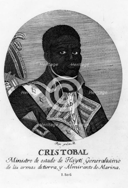 Henri Christophe, King of Haiti, 1806.  Artist: Rea