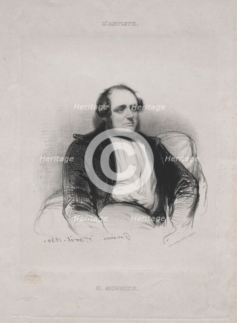 Henri (Bonaventure) Monnier, 1840. Creator: Paul Gavarni (French, 1804-1866).