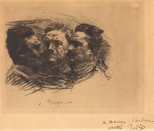 Henri Becque, 1885. Creator: Auguste Rodin