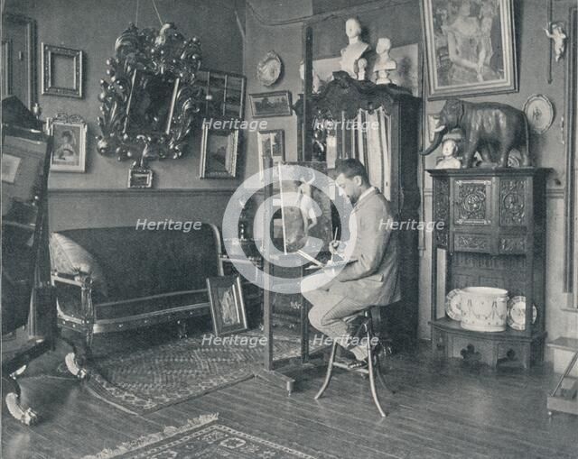 'Henri Gervex in his Studio', c1897. Artist: Unknown.