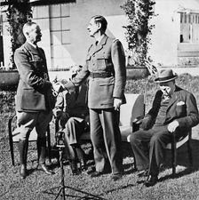 'Henri Giraud and de Gaulle during the Casablanca Conference, January, 1943, (1945)