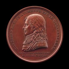 Henri de La Tour d'Auvergne, 1611-1675, Vicomte de Turenne, Marshal of France 1643, Obverse 1800. Creator: Henry Auguste