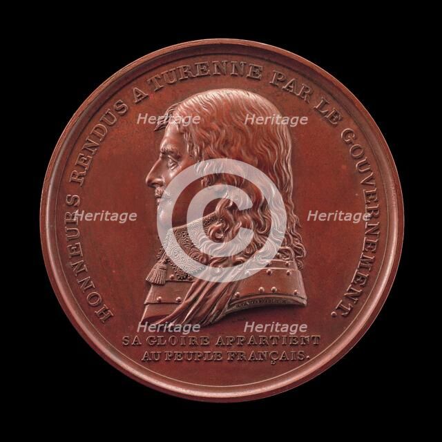 Henri de La Tour d'Auvergne, 1611-1675, Vicomte de Turenne, Marshal of France 1643, Obverse 1800. Creator: Henry Auguste.