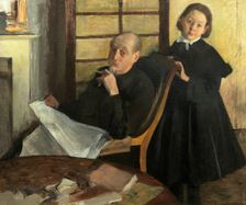 Henri Degas and His Niece Lucie Degas (The Artist's Uncle and Cousin), 1875/76. Creator: Edgar Degas