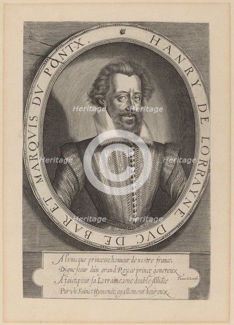 Henri, duc de Bar. Creator: Thomas de Leu.