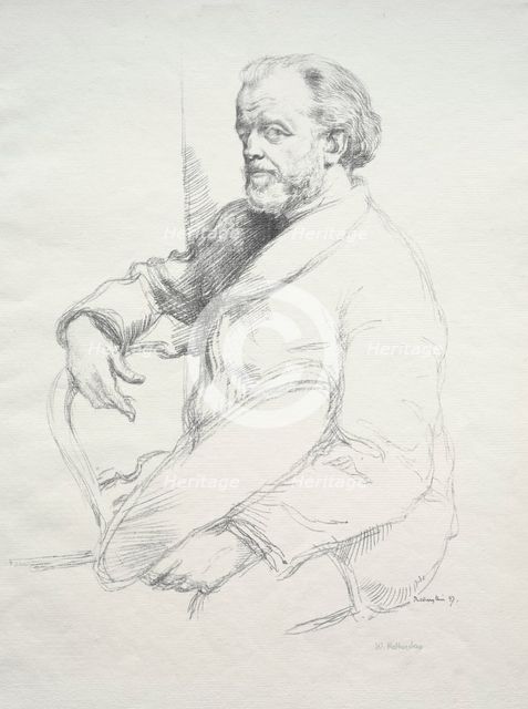 Henri Fantin-Latour, 1897. Creator: William Rothenstein (British, 1872-1945).